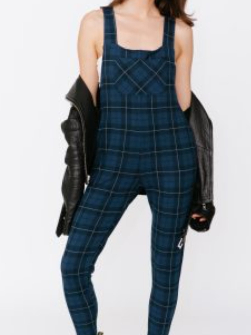 Smash & TESS Blue Plaid Women's Romperalls 4x Soft Bamboo rayon & Cotton Soft